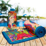 Laurel Burch Mikayla Oversized Beach Towel - Microfiber, Quick-Dry
