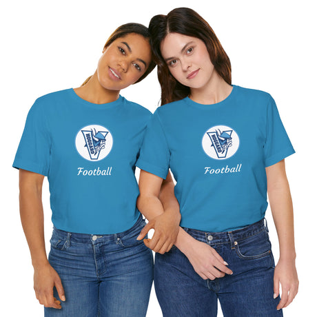 Hoggard Vikings Football Unisex Heathered Tee