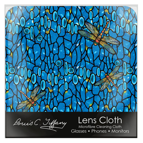 Tiffany Dragonfly Microfiber Lens Cleaning Cloth – Soft, Non-Abrasive, Art-Inspired