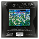 Tiffany Field of Lilies Microfiber Lens Cleaning Cloth – Soft, Non-Abrasive, Art-Inspired