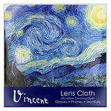 van Gogh Starry Night Microfiber Lens Cleaning Cloth – Soft, Non-Abrasive, Art-Inspired