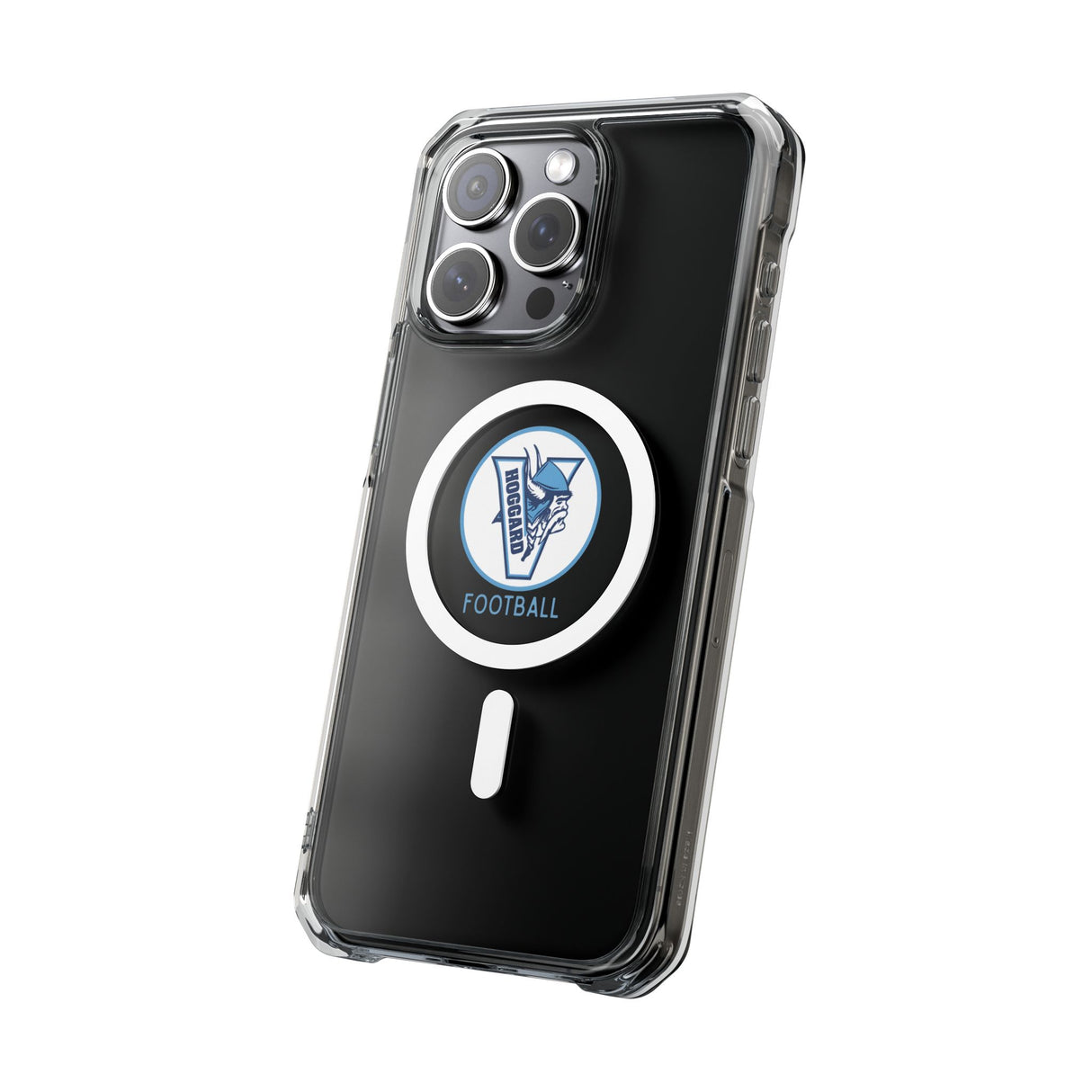 Hoggard Vikings Football Clear Magnetic MagSafe iPhone Case