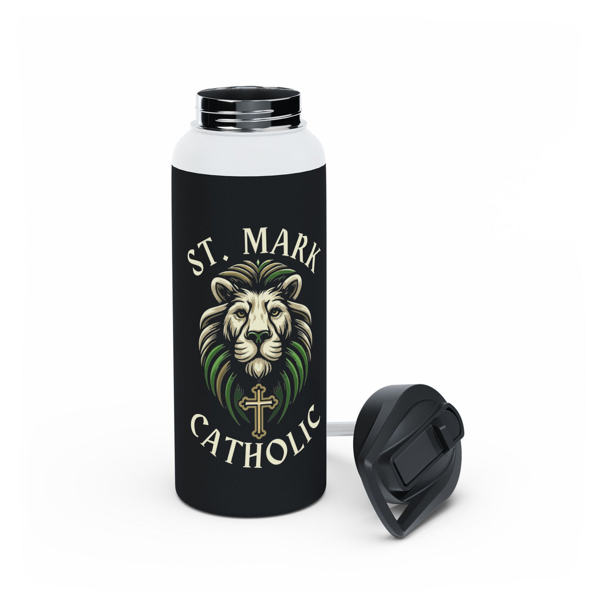 St. Mark Catholic Stainless Steel Water Bottle -  12 oz -32 oz