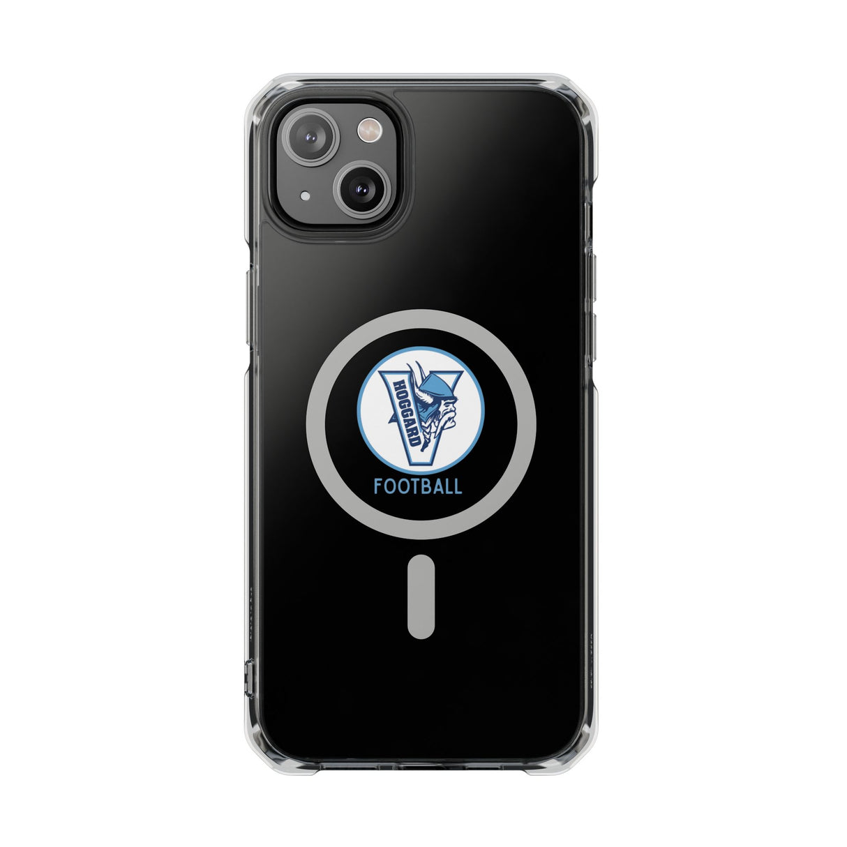 Hoggard Vikings Football Clear Magnetic MagSafe iPhone Case