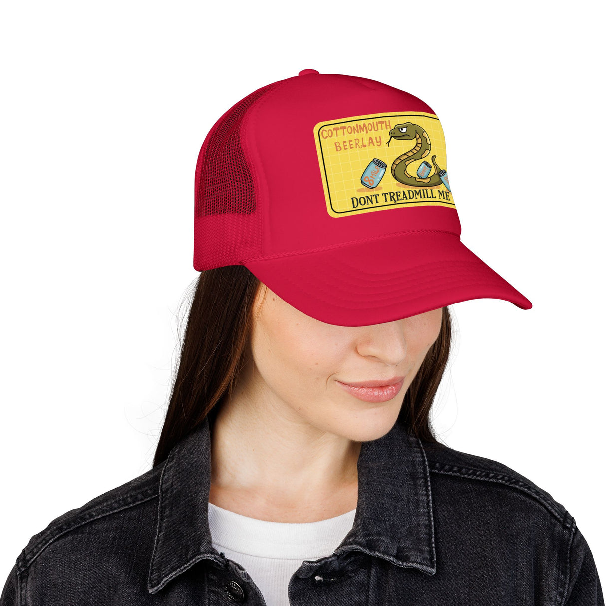 Cottonmouth Beer Relay Don’t Treadmill Me Foam Trucker Hat