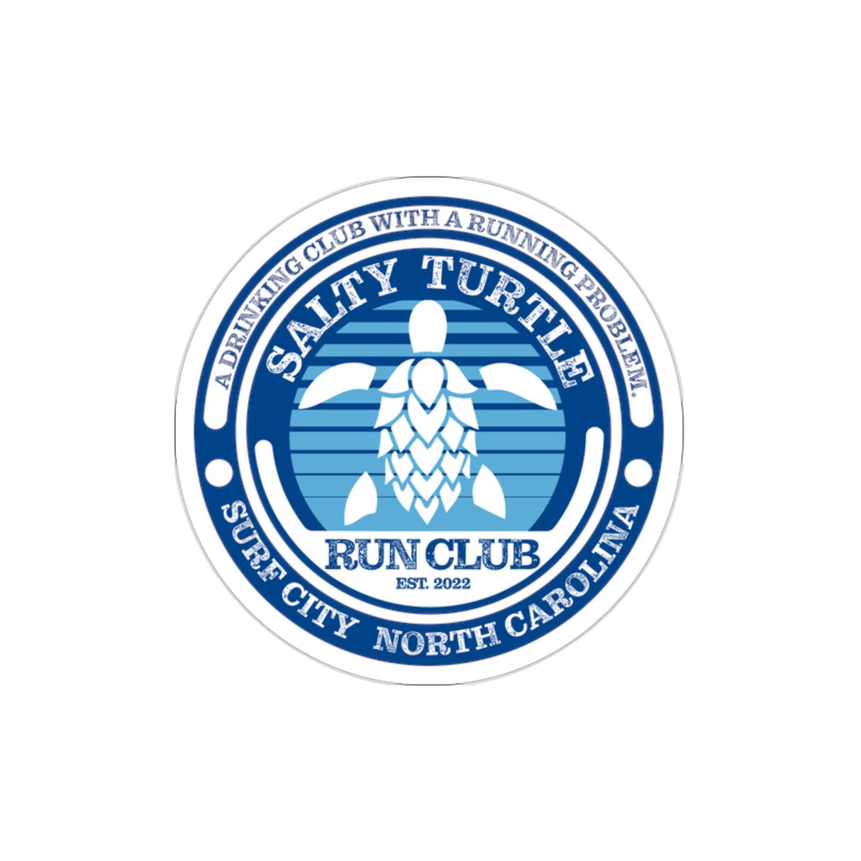 Salty Turtle Run Club Stickers