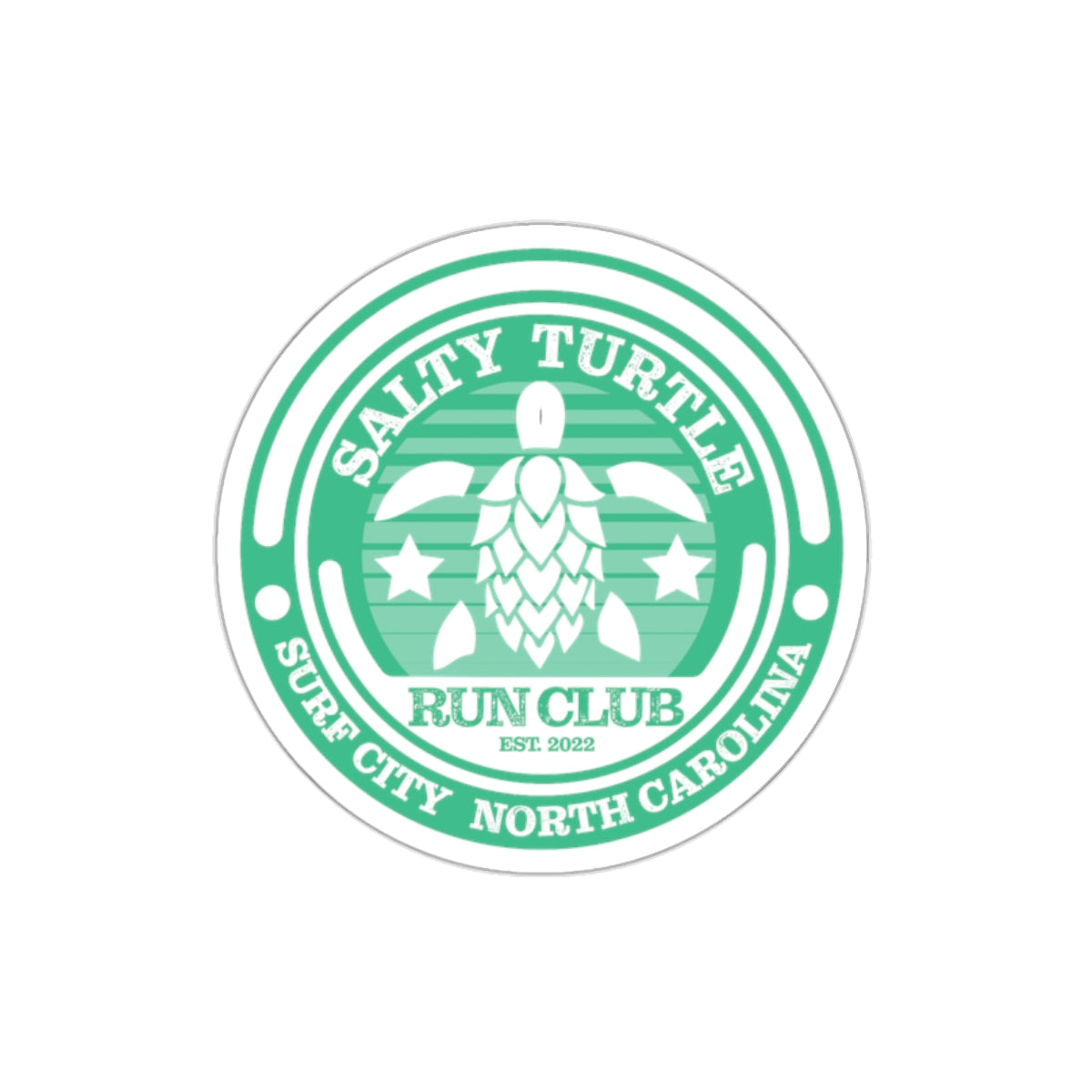 Salty Turtle Run Club Vinyl Decal