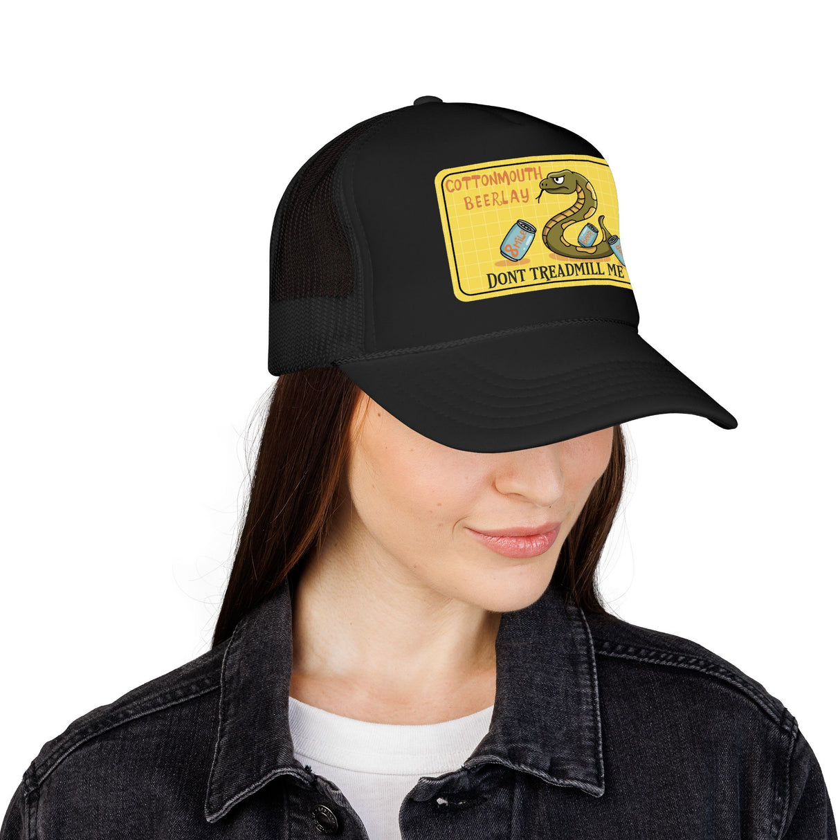 Cottonmouth Beer Relay Don’t Treadmill Me Foam Trucker Hat