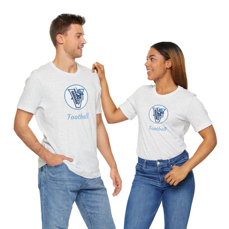 Hoggard Vikings Football Unisex Heathered Tee