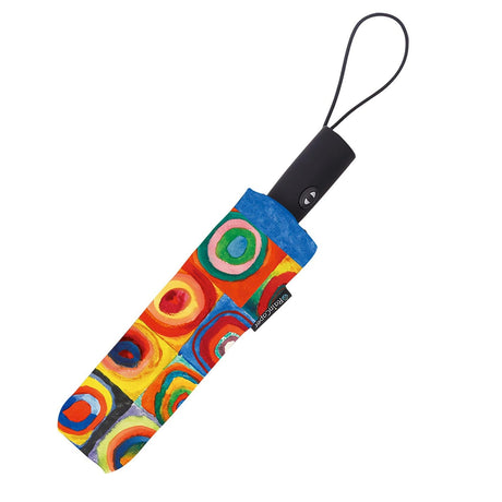 Kandinsky Circles Travel Umbrella – Compact, One-Touch Open & Close