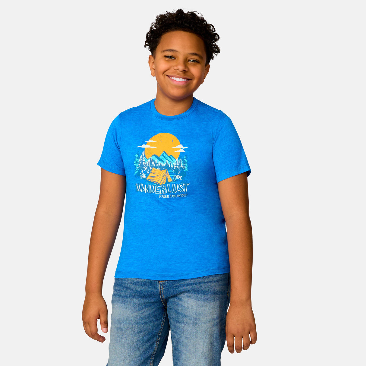Boys' Microtech® Graphic Crew Neck Shirt