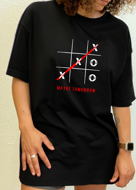 Maybe Tomorrow Unisex Bamboo/Cotton Graphic T-Shirt