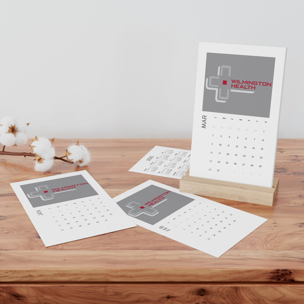 2025 Vertical Desk Calendar