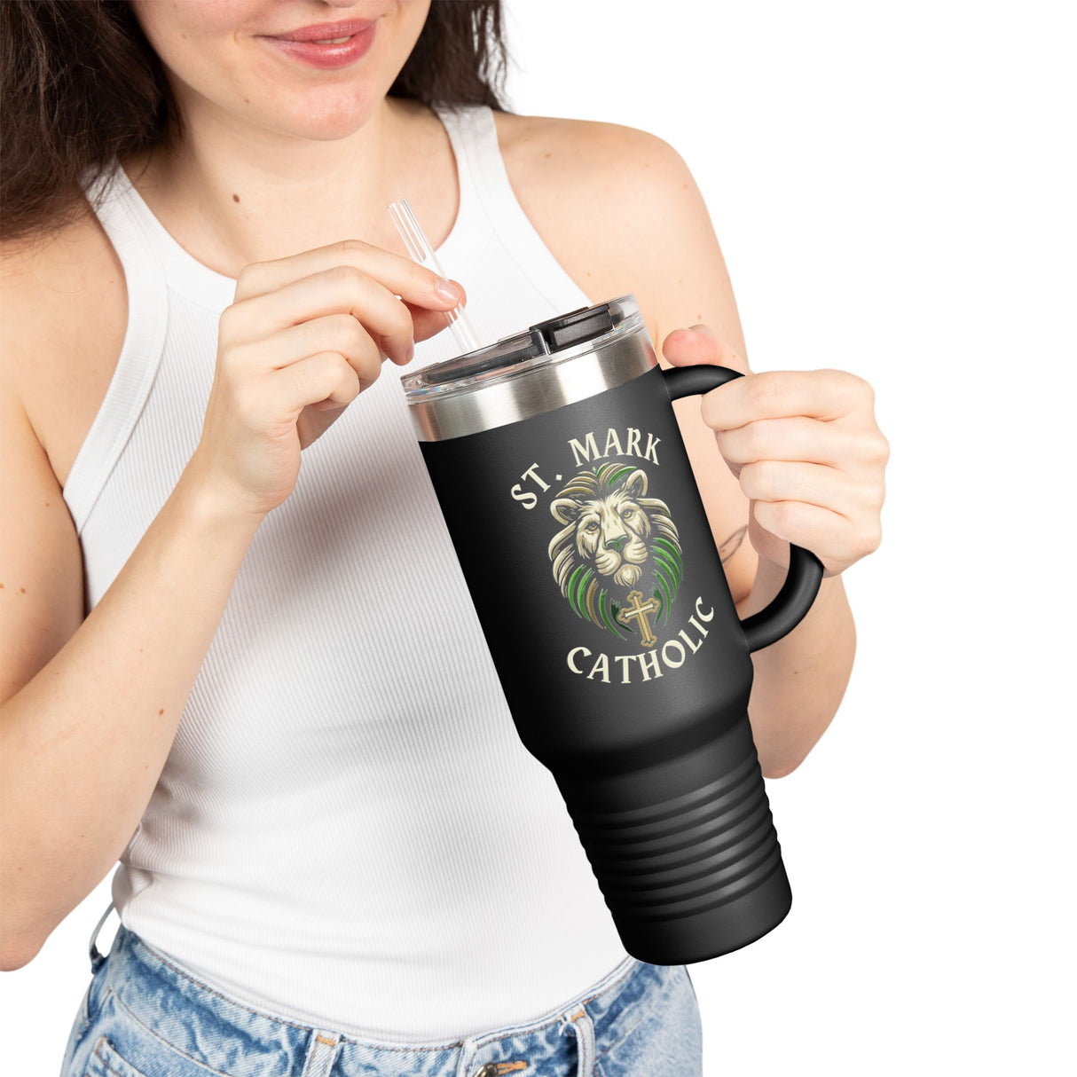 St. Mark Catholic Insulated Travel Mug, 40 oz