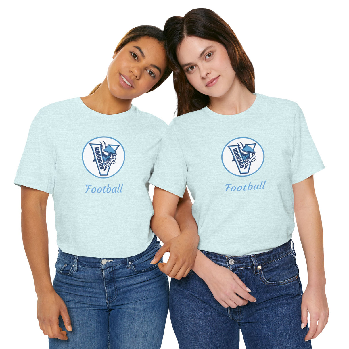 Hoggard Vikings Football Unisex Heathered Tee