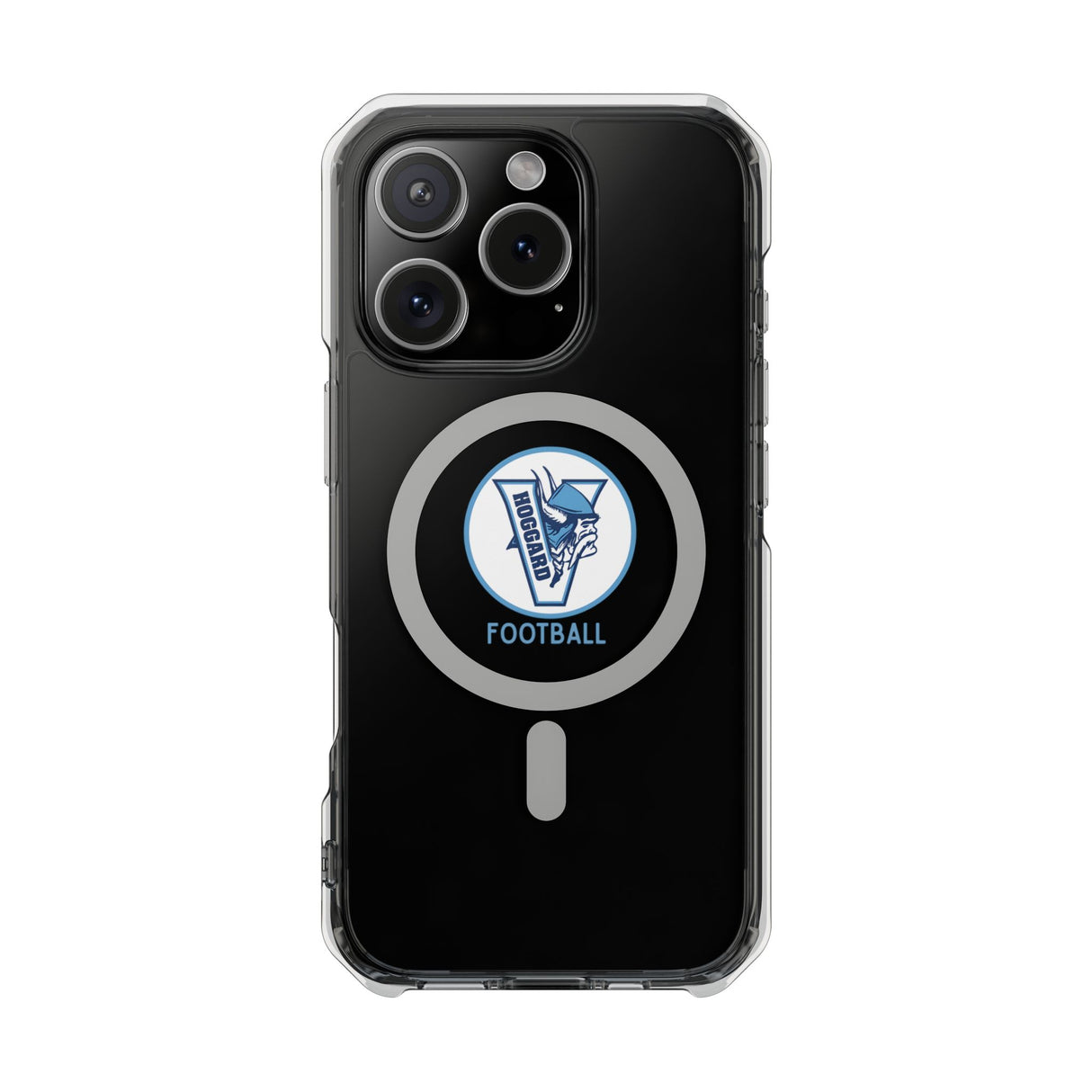 Hoggard Vikings Football Clear Magnetic MagSafe iPhone Case