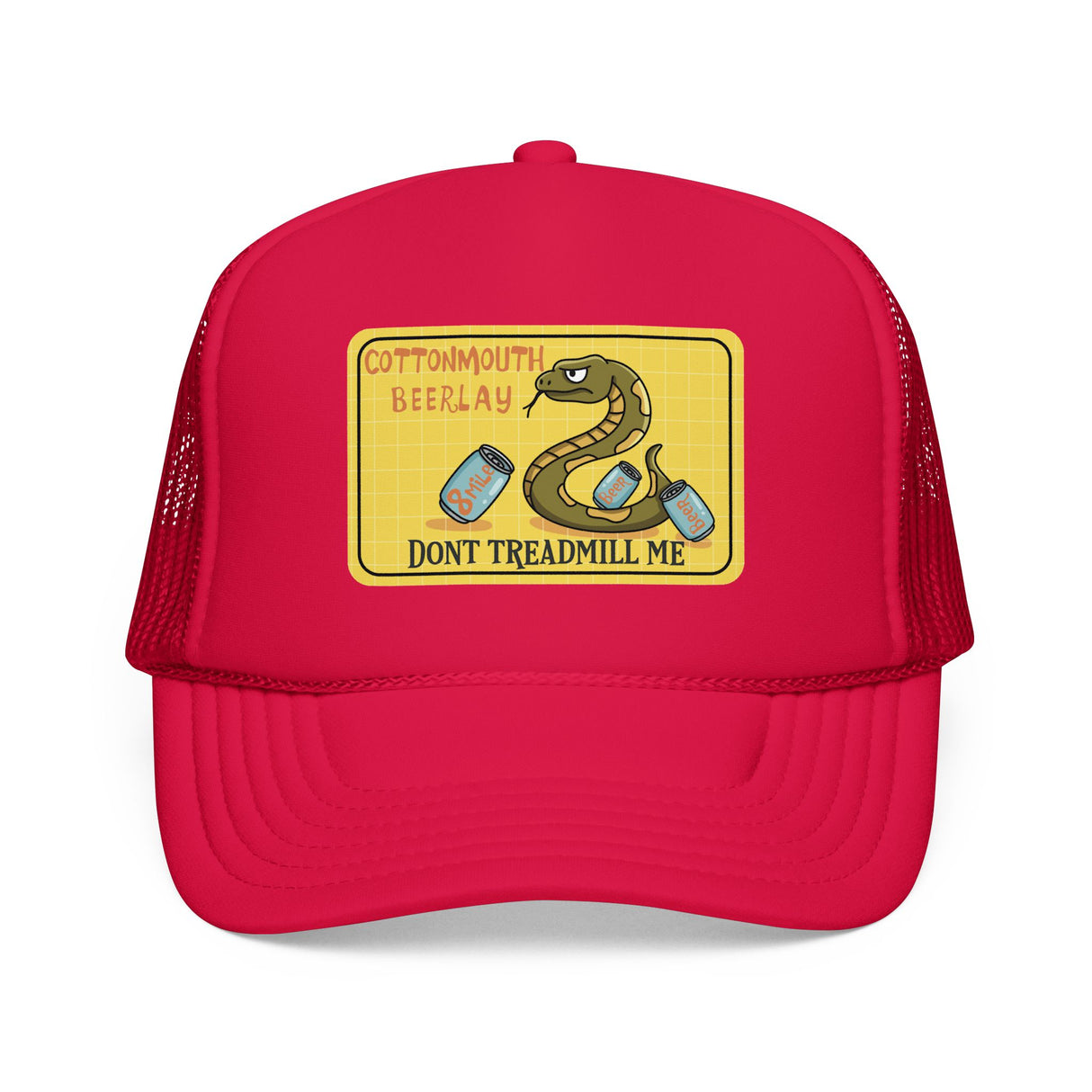 Cottonmouth Beer Relay Don’t Treadmill Me Foam Trucker Hat