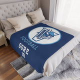 Hoggard Vikings Football Minky Blanket — Custom Name + Team Number