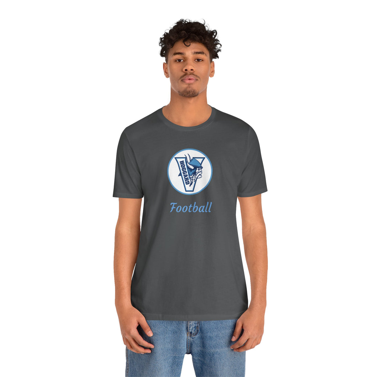 Hoggard Vikings Football Unisex Heathered Tee