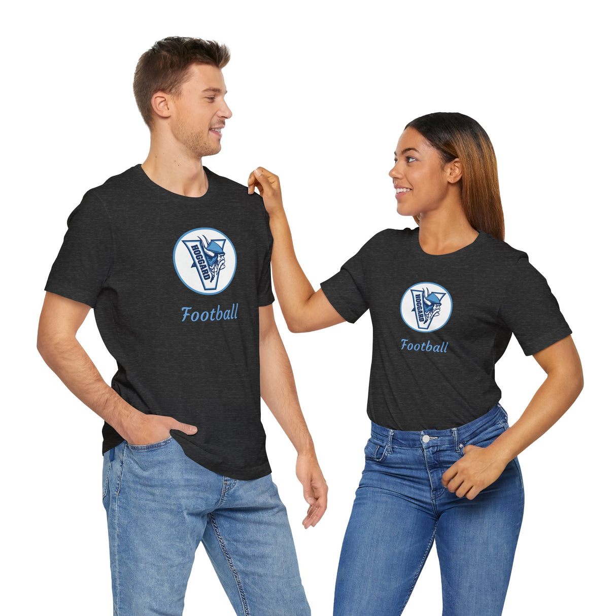 Hoggard Vikings Football Unisex Heathered Tee