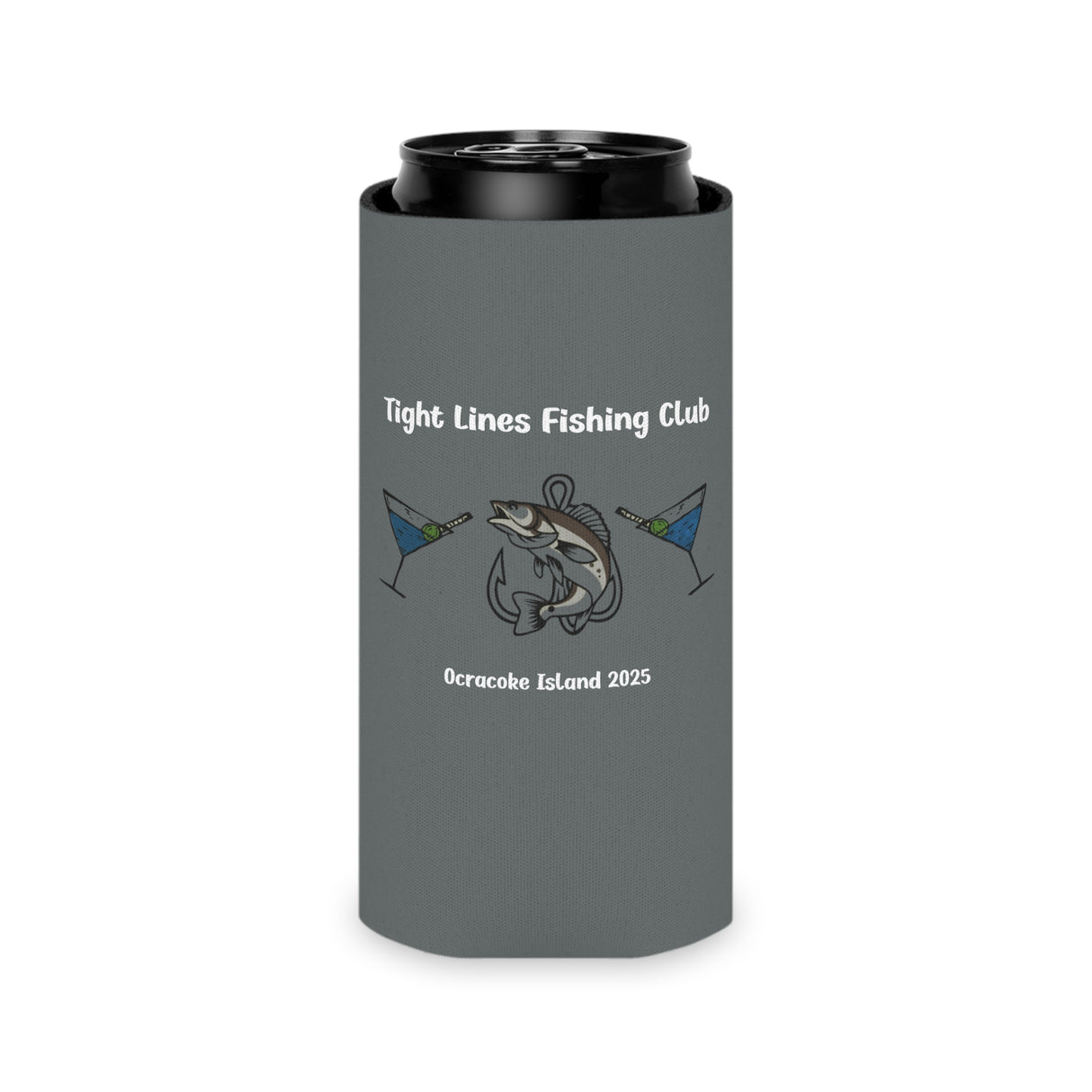 Tight Lines Fishing Club Can Cooler