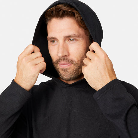 Men's Sueded Pique Microtech® Long Sleeve Hoodie