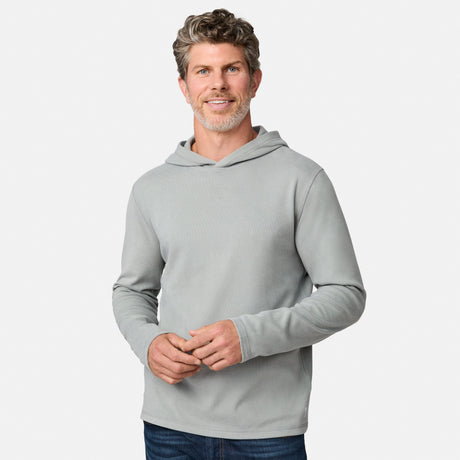 Men's Sueded Pique Microtech® Long Sleeve Hoodie