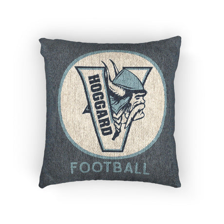 Hoggard Vikings Football Vintage Woven Throw Pillow