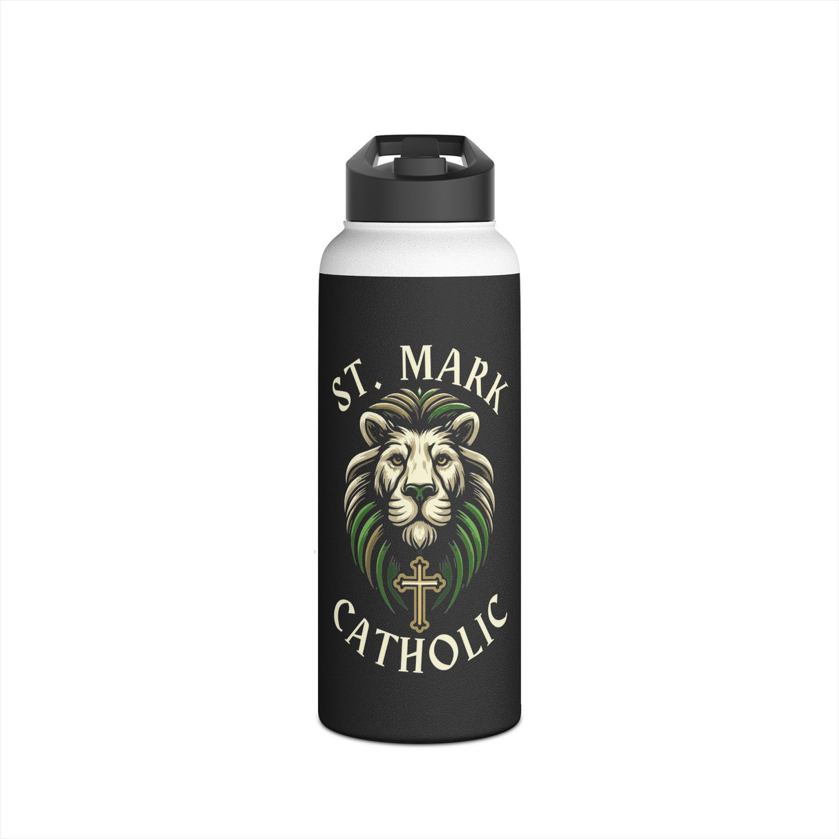 St. Mark Catholic Stainless Steel Water Bottle -  12 oz -32 oz