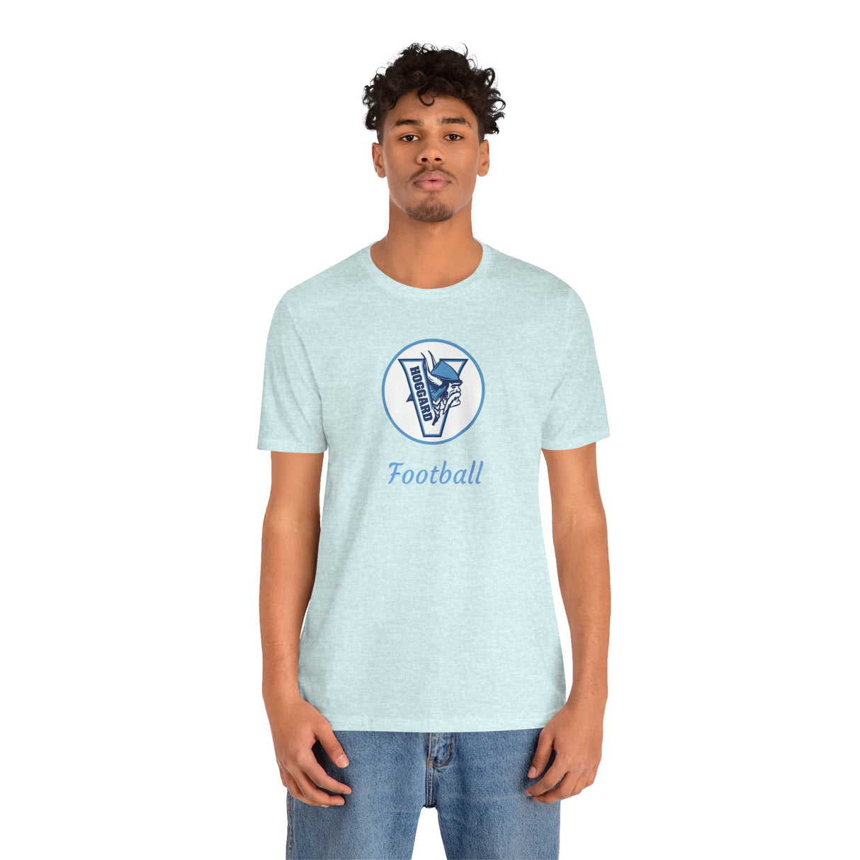 Hoggard Vikings Football Unisex Heathered Tee