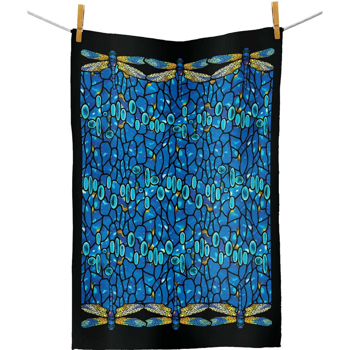 Tiffany Dragonfly Cotton Tea Towel – Flat Weave, Absorbent