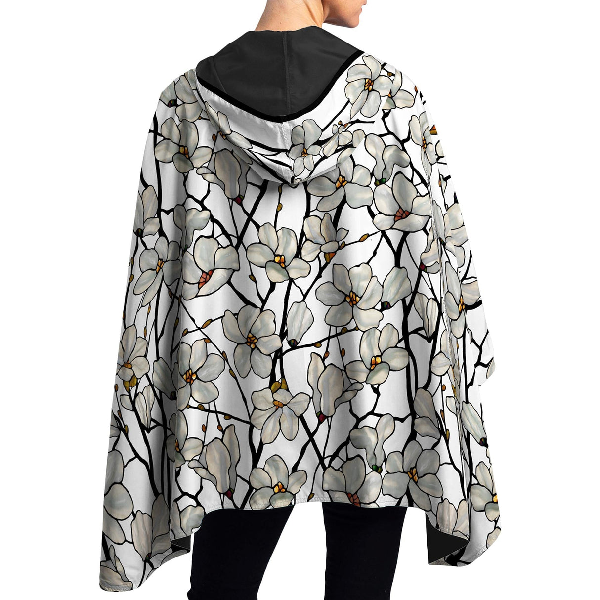Tiffany Magnolia Womens Rain Cape - Rainproof Breathable Rain Poncho for Women
