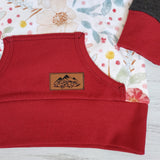 Kids Red Floral Hoodie