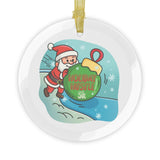 Holiday Hustle 5K Glass Ornament