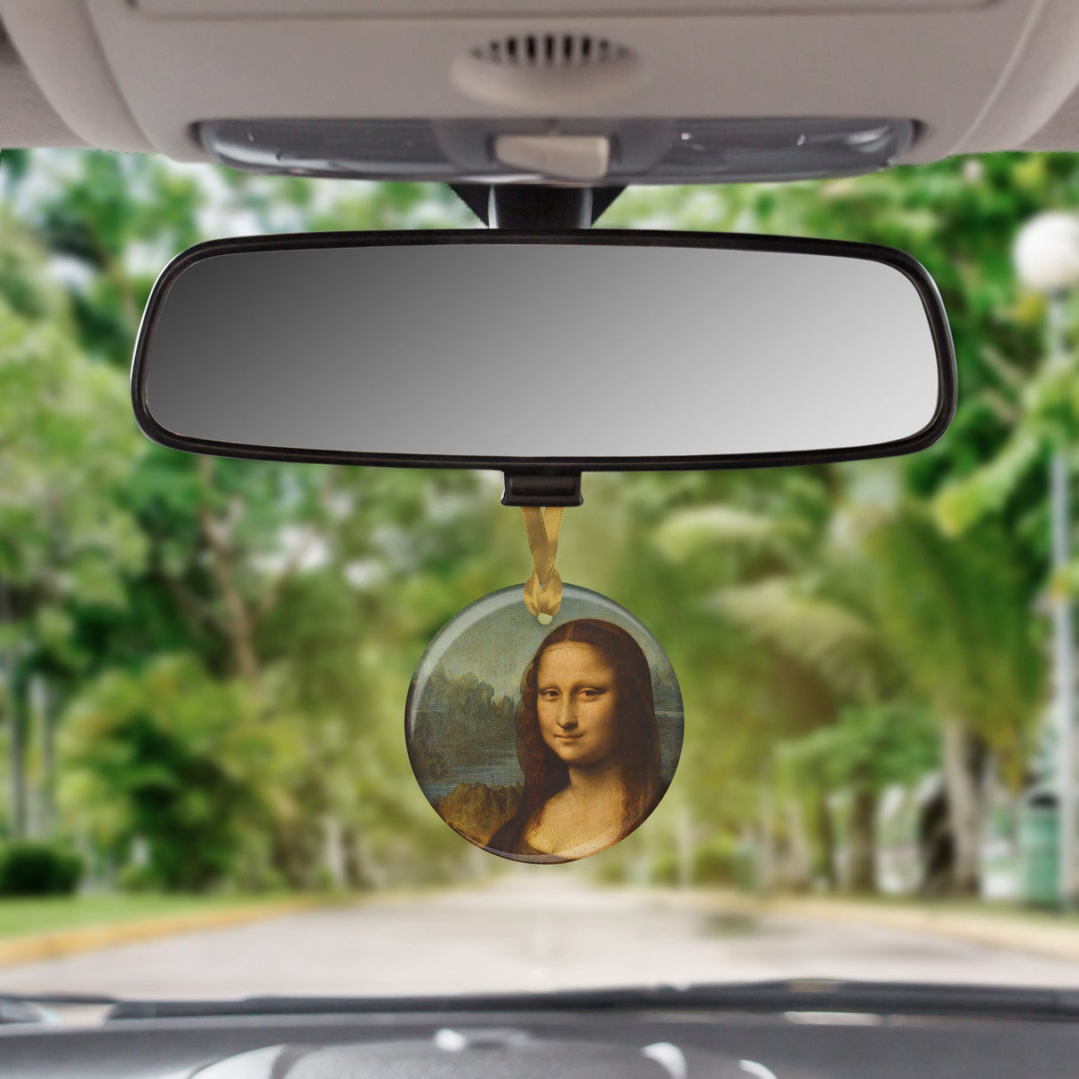 da Vinci Mona Lisa Porcelain Keepsake Ornament – Flat Ceramic, Gift-Ready