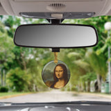 da Vinci Mona Lisa Porcelain Keepsake Ornament – Flat Ceramic, Gift-Ready