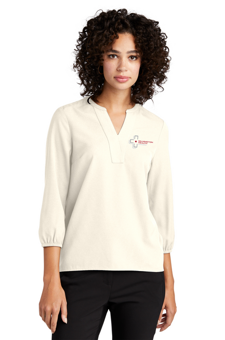 Ladies' Stretch Crepe 3/4-Sleeve Blouse