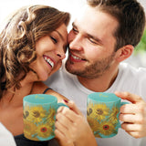 van Gogh Sunflowers Large Porcelain Fine Art Coffee and Tea Mug