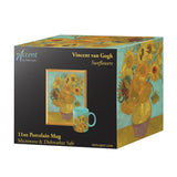 van Gogh Sunflowers Large Porcelain Fine Art Coffee and Tea Mug