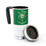 St. Mark Catholic Stainless Steel Travel Mug with Handle - 14 oz
