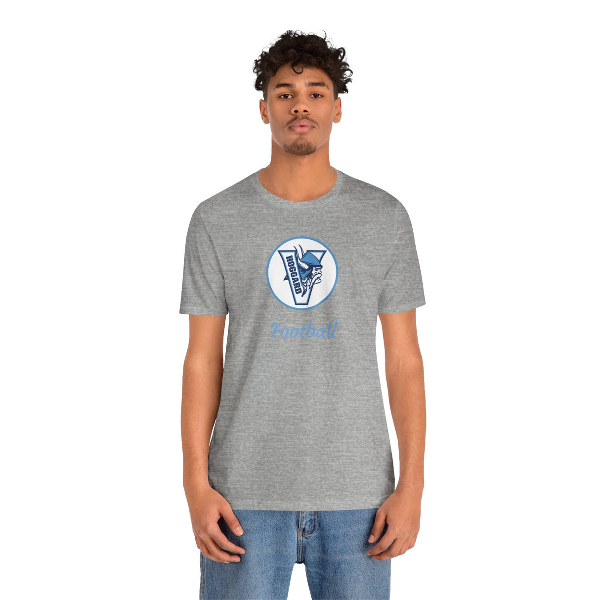Hoggard Vikings Football Unisex Heathered Tee