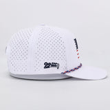American Flag Rope Flat Bill Hat