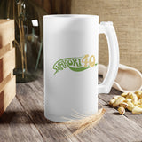 Shakori 40 Frosted Glass Beer Mug - 16 oz