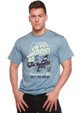 Air Show Men's Bamboo Viscose/Organic Cotton Short Sleeve Graphic T-Shirt