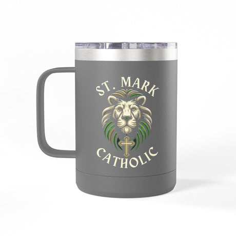 St. Mark Catholic Coffee Mug Tumbler, 15 oz