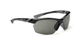 Optic Nerve Crux Sunglasses, Shiny Black, Polarized Smoke Lenses