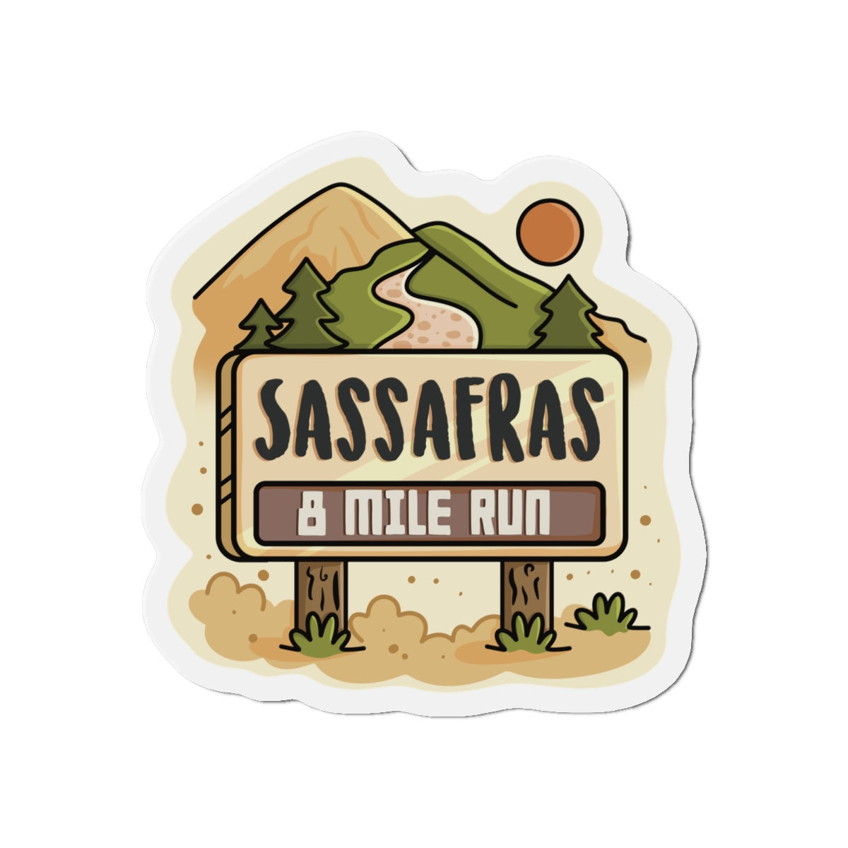 Sassafras 8 Mile Road Race Magnets