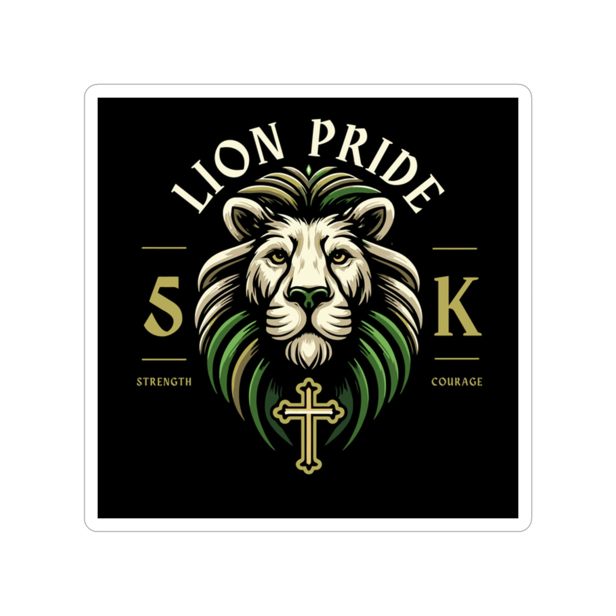 Lion Pride 5K Indoor / Outdoor Stickers