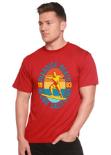 Paradise Beach 1983 Men's Bamboo Viscose/Organic Cotton Short Sleeve Graphic T-Shirt