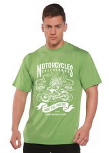 Motorcycles Men's Bamboo Viscose/Organic Cotton Short Sleeve Graphic T-Shirt